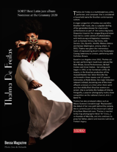 Bossa Magazine Thalma de Freitas Interview Page 1