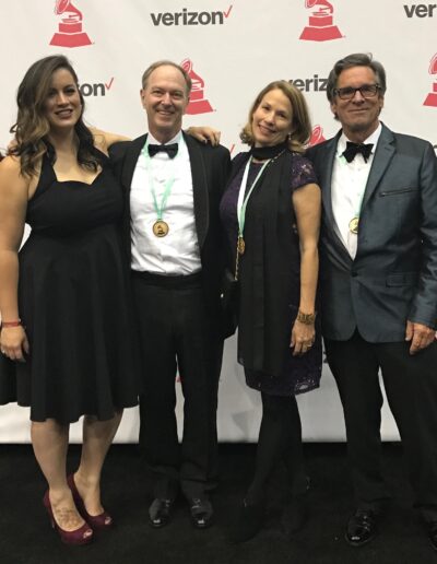 Latin Grammys Photo of Marcella Camargo, John Finbury, Patty Brayden, & Ned Claflin