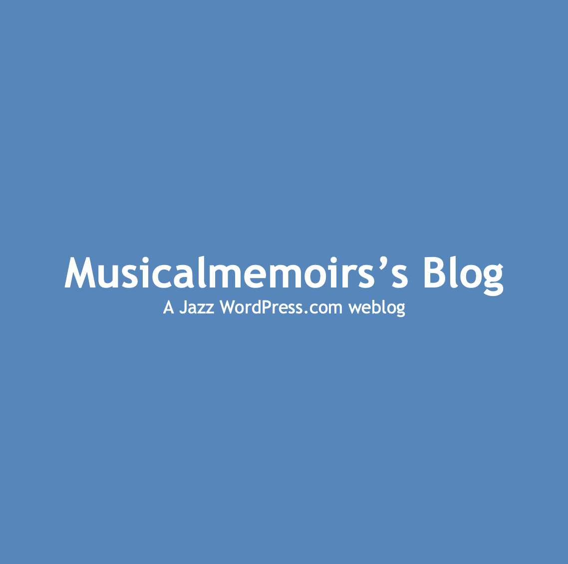 Musicalmemoirs Blog Logo